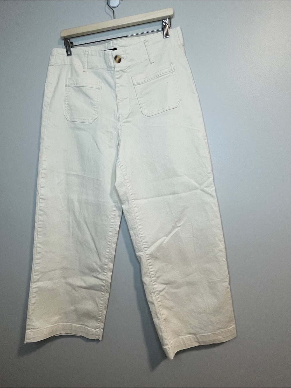 d. jeans Antique White Wide-Leg Jeans 14